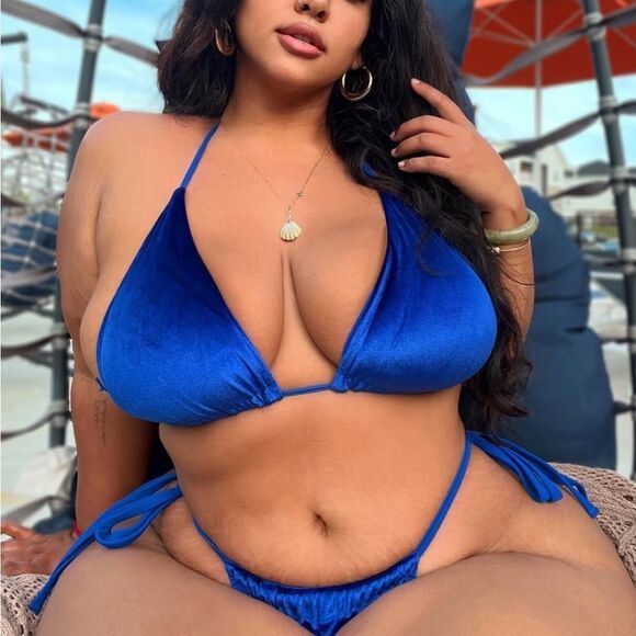 Women's Blue Bikini Set - Picture 1 of 1